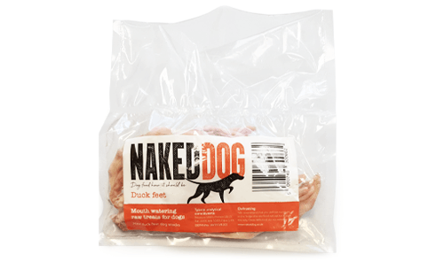 Naked Dog Raw Treat Duck Feet 10 - North East Pet Shop Naked Dog