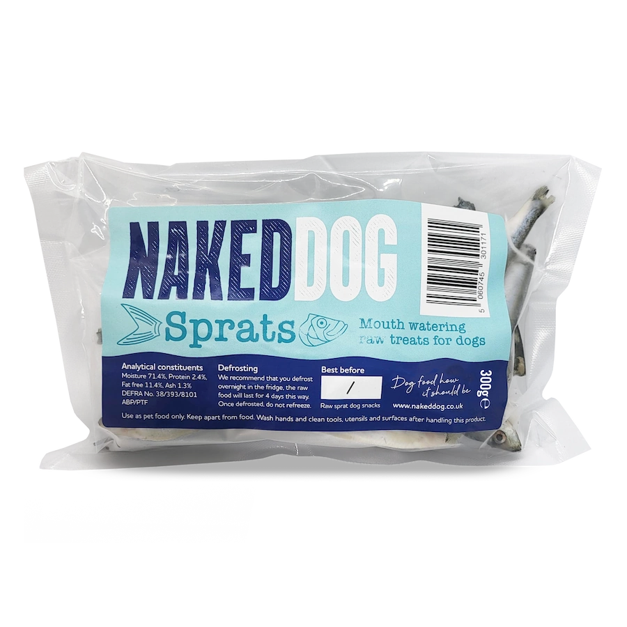 Naked Dog Raw Treat Sprats - North East Pet Shop Naked Dog