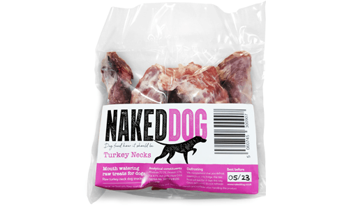 Naked Dog Raw Treat Turkey Necks - North East Pet Shop Naked Dog