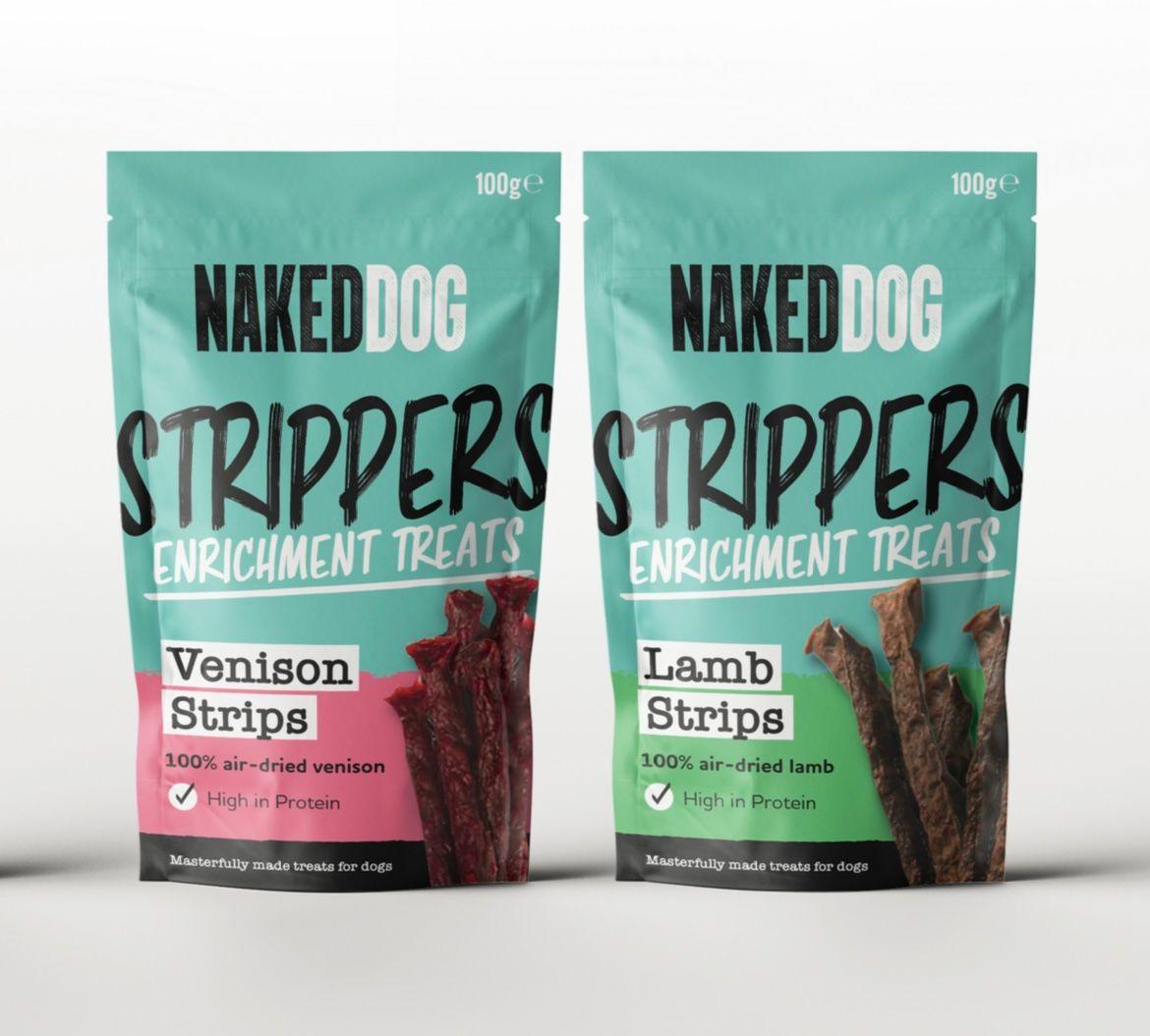 Naked Dog Strippers - Venison Strips - North East Pet Shop Naked Dog