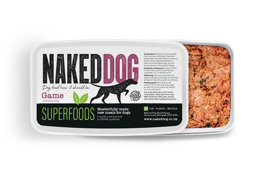 Naked Dog Superfood Game 2 x 500g - North East Pet Shop Naked Dog