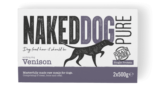 Naked Dog Venison PURE 1kg - North East Pet Shop Naked Dog