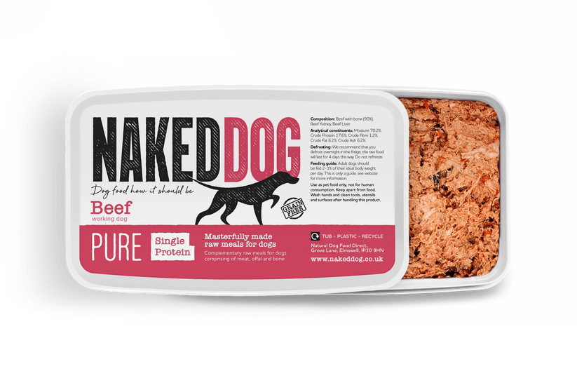 NAKEDDOG PURE Beef 1kg - North East Pet Shop Naked Dog