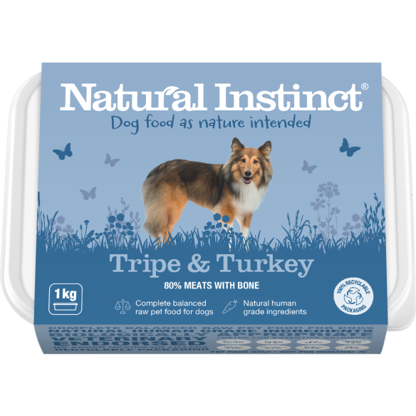 Natural Instinct Natural Tripe & Turkey 1kg - North East Pet Shop Nutriment