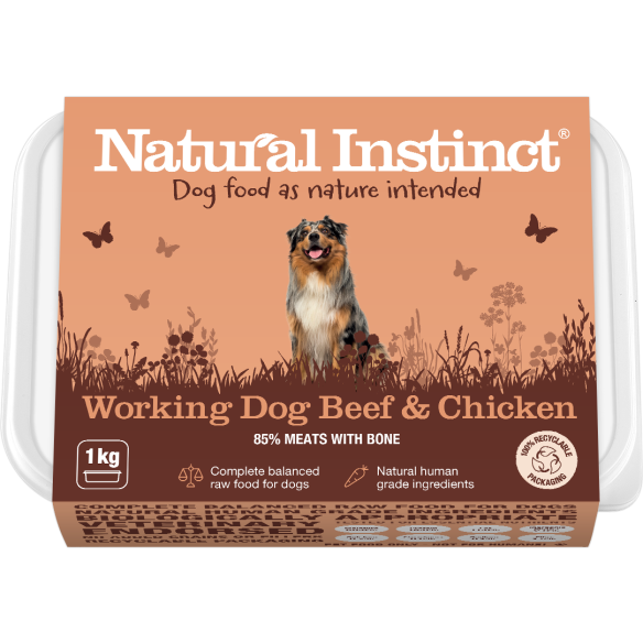 Natural Instinct Working Dog Beef & Chicken 1kg - North East Pet Shop Nutriment