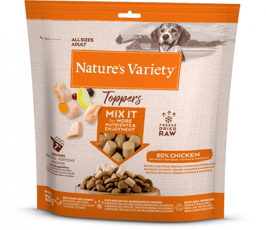 Nature's Variety - COMPLETE FREEZE DRIED FOOD CHICKEN TOPPERS FOR ADULT DOGS - North East Pet Shop Nature's Variety