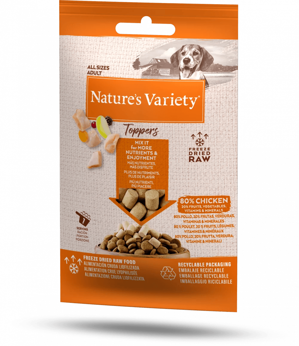 Nature's Variety - COMPLETE FREEZE DRIED FOOD CHICKEN TOPPERS FOR ADULT DOGS - North East Pet Shop Nature's Variety