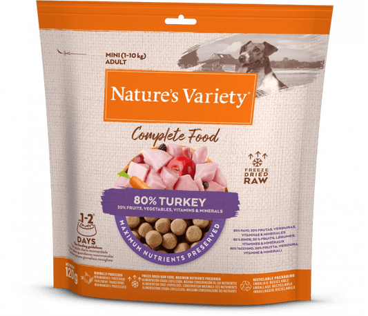 Nature's Variety - COMPLETE FREEZE DRIED FOOD TURKEY FOR ADULT DOGS - North East Pet Shop Nature's Variety