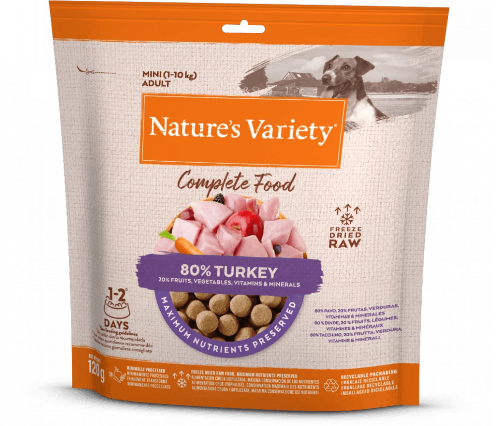 Nature's Variety - COMPLETE FREEZE DRIED FOOD TURKEY FOR ADULT DOGS - North East Pet Shop Nature's Variety