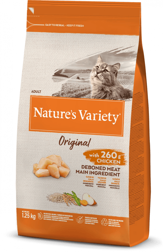 Nature's Variety - ORIGINAL DRY ORIGINAL CHICKEN FOR ADULT CATS 1.25kg - North East Pet Shop Nature's Variety