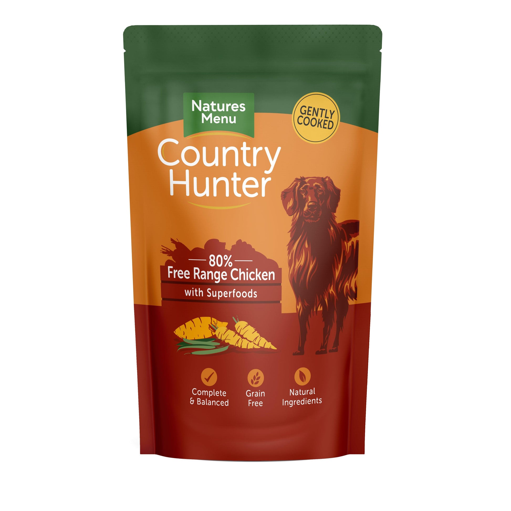 Natures Menu Country Hunter Dog Pouch Chicken 6x150g - North East Pet Shop Natures Menu