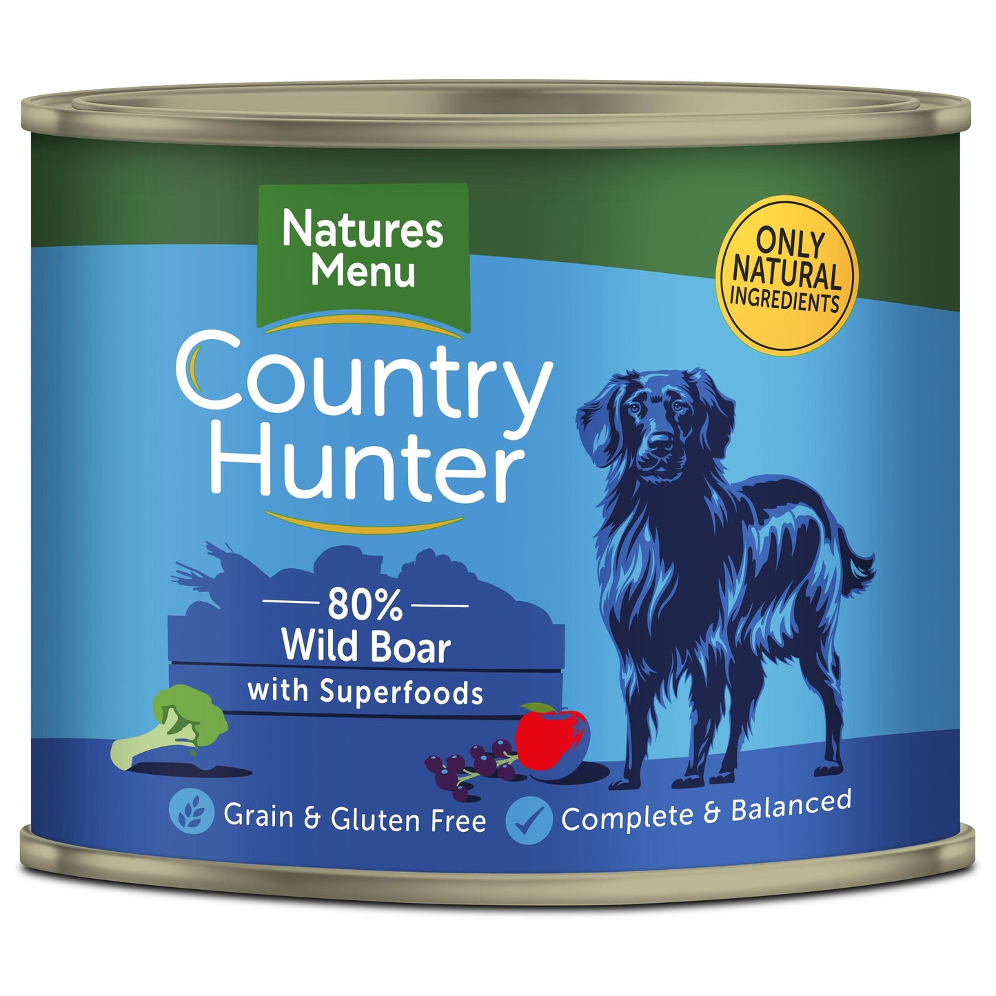 Natures Menu Country Hunter Dog Tins WBoar 6x600g - North East Pet Shop Natures Menu