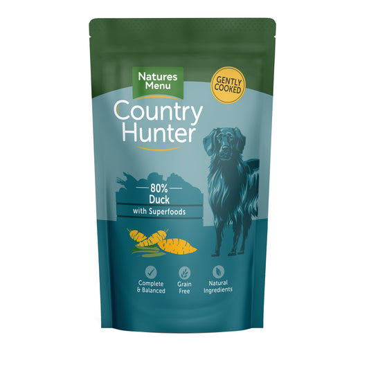 Natures Menu Ctry Hunter Dog Pch Duck 3x6x150g - North East Pet Shop Natures Menu