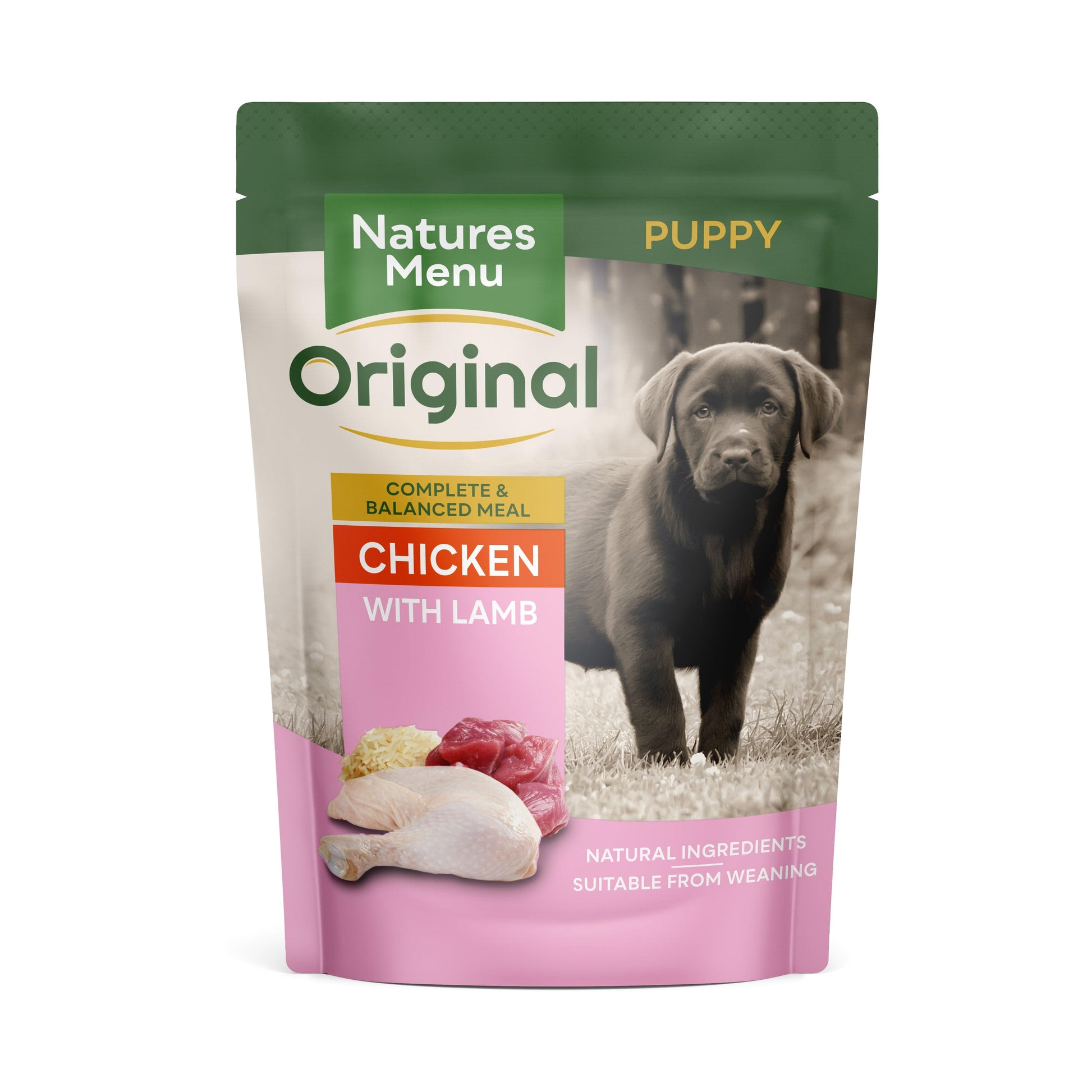 Natures Menu Dog Junior Pch Chick&Lamb 8x300g - North East Pet Shop Natures Menu