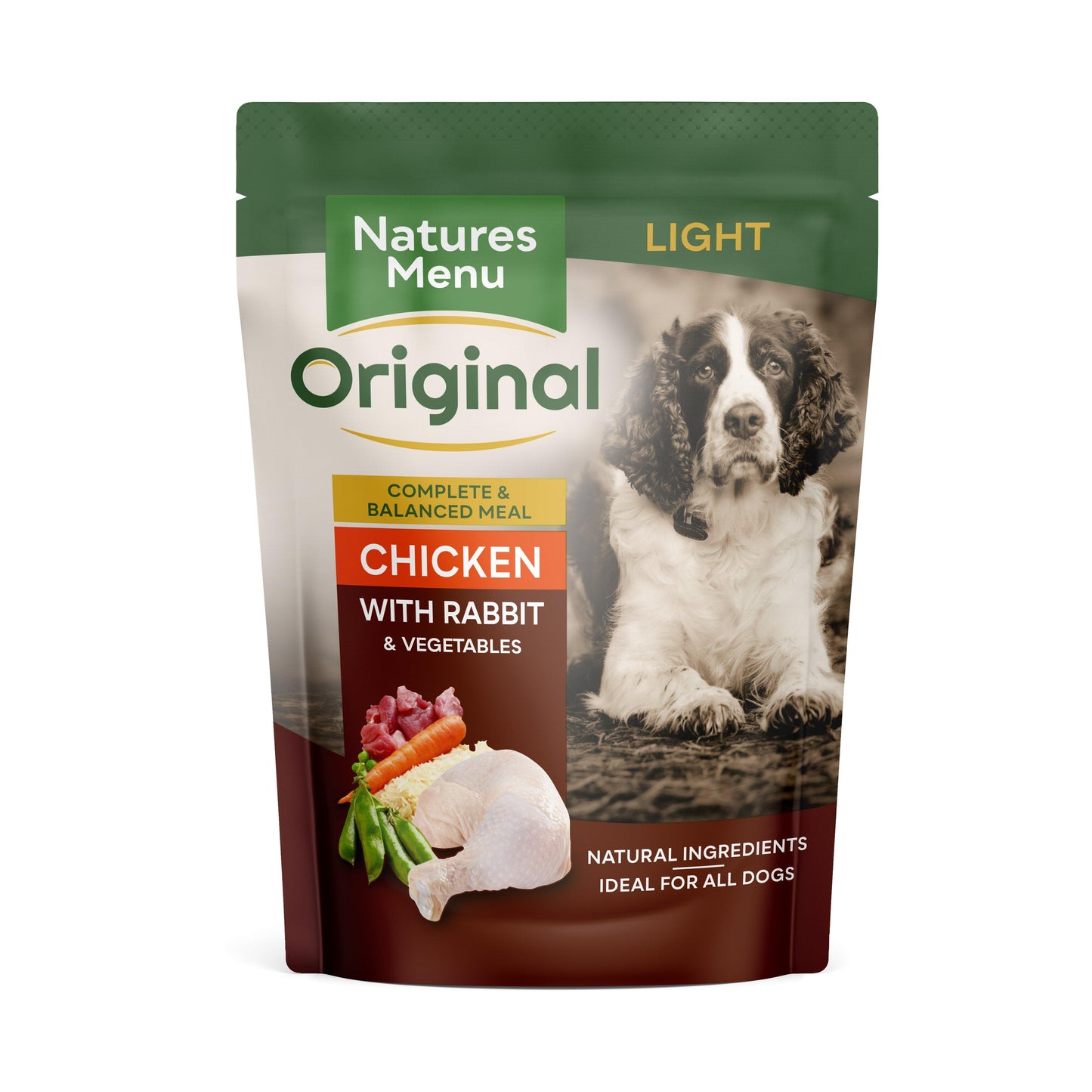 Natures Menu Dog Pch Light Chick&Rab 8x300g - North East Pet Shop Natures Menu