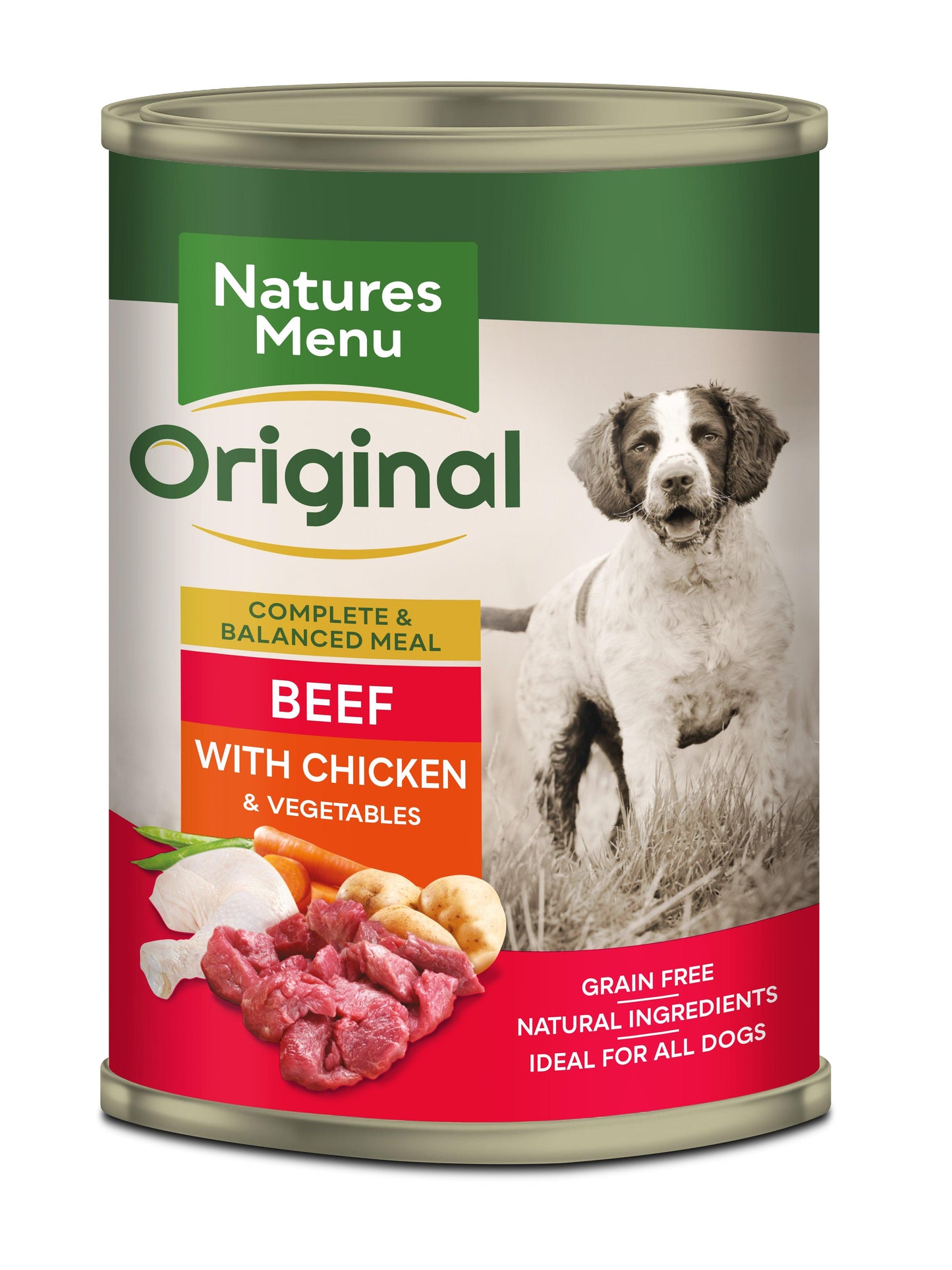 Natures Menu Dog Tins Beef & Chicken 12x400g - North East Pet Shop Natures Menu