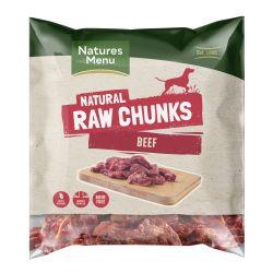 Natures Menu Natural Raw Beef Chunks, 1kg - North East Pet Shop Natures Menu