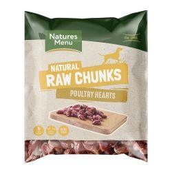 Natures Menu Natural Raw Poultry Heart Chunks, 1kg - North East Pet Shop Natures Menu