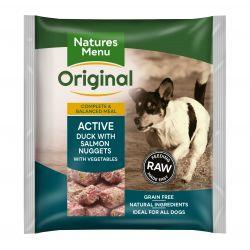 Natures Menu Original Active Duck with Salmon Nuggets with Vegetables, 1kg - North East Pet Shop Natures Menu