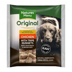 Natures Menu Original Chicken with Tripe Nuggets with Vegetables & Brown Rice, 1kg - North East Pet Shop Natures Menu