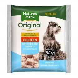 Natures Menu Original Chicken with White Fish Senior Nuggets with Vegetables, 1kg - North East Pet Shop Natures Menu