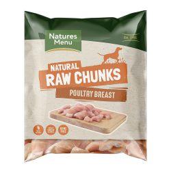 Natures Menu Raw Chunks Breast Meat, 1kg - North East Pet Shop Natures Menu