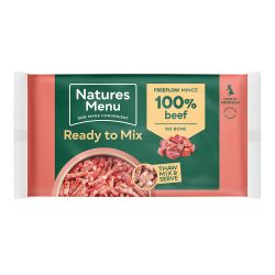 Natures Menu Raw Freeflow Beef Mince, 2kg - North East Pet Shop Natures Menu