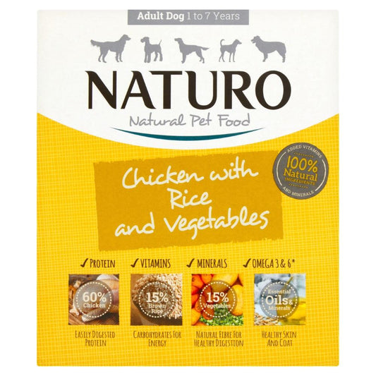 Naturo Adult Chicken R&V Tray 7x400g - North East Pet Shop Naturo