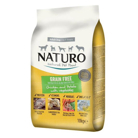 Naturo Adult Chicken with Potato & Veg 10kg - North East Pet Shop Naturo