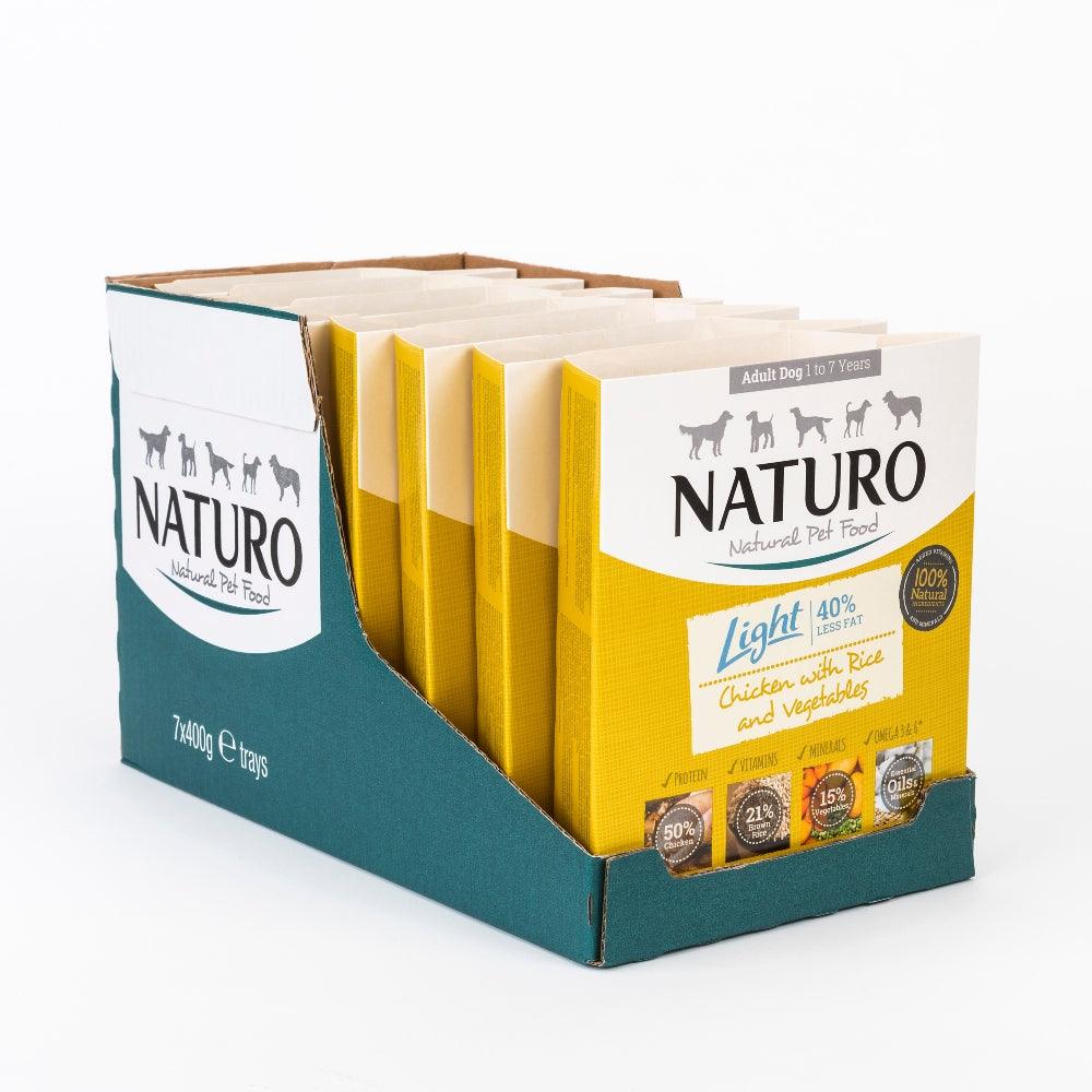 Naturo Adult Light Chick R&V Tray 7x400g - North East Pet Shop Naturo