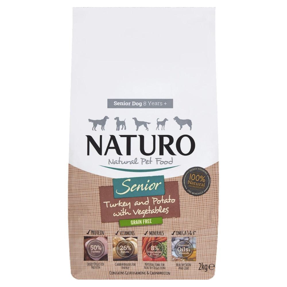 Naturo Senior Grain Free Turkey P&V 2kg - North East Pet Shop Naturo