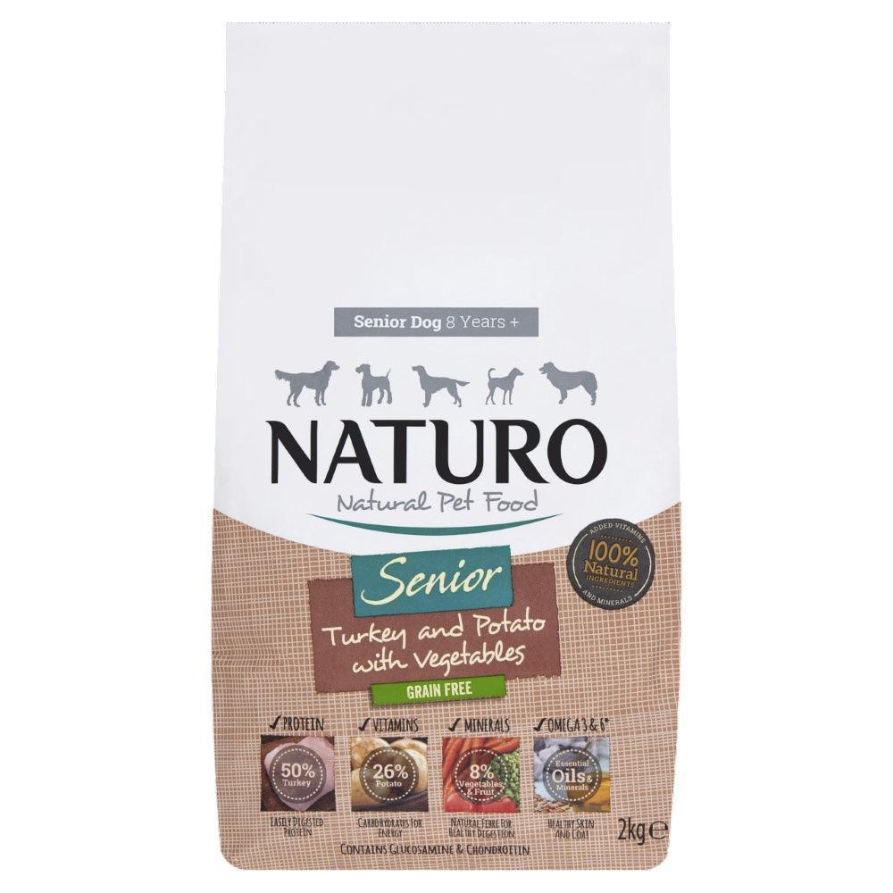 Naturo Senior Grain Free Turkey with Potato & Veg 8kg - North East Pet Shop Naturo