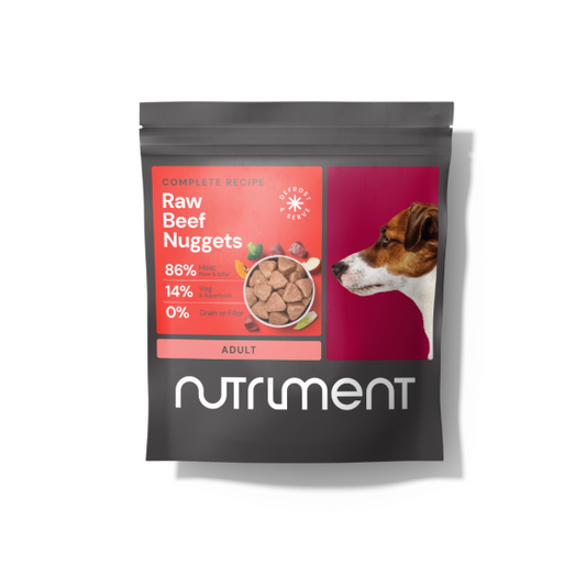 Nutriment Raw Beef Nuggets 1kg - North East Pet Shop Nutriment