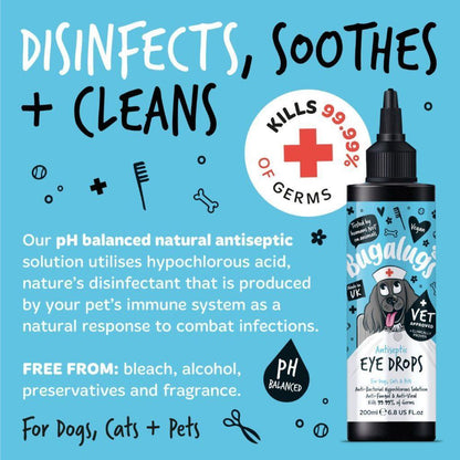 OOC Bugalugs Antiseptic Eye Drops - North East Pet Shop Bugalugs