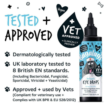 OOC Bugalugs Antiseptic Eye Drops - North East Pet Shop Bugalugs
