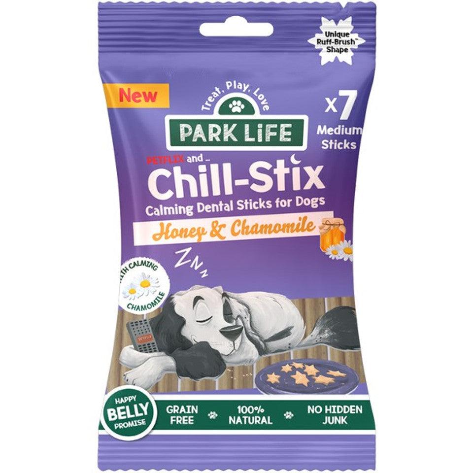 Park Life Chill-Stix Honey & Chamomile 180g (7x Medium Sticks) - AS SEEN ON DRAGONS DEN - North East Pet Shop Park Life