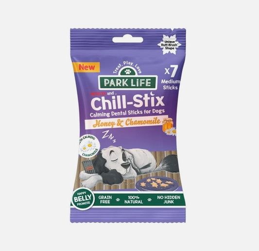 Park Life Chill-Stix Honey & Chamomile 180g (7x Medium Sticks) - North East Pet Shop Park Life