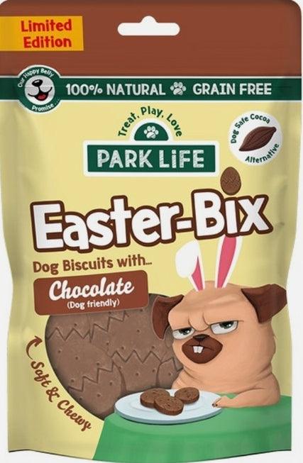PARK LiFE Easter-Bix Dog Biscuits Chocolate Egg 100g - North East Pet Shop Park Life