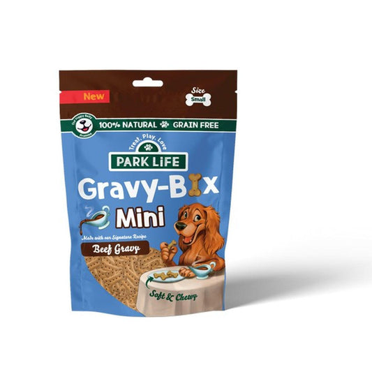 PARK LiFE Mini Gravy Bix Dog Biscuits Original Beef 100g - AS SEEN ON DRAGONS DEN - North East Pet Shop Park Life