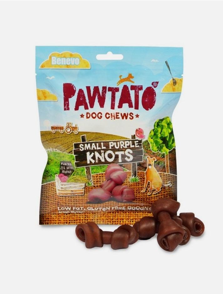 Pawtato Purple Knots 150g (Vegan) - North East Pet Shop Pawtato