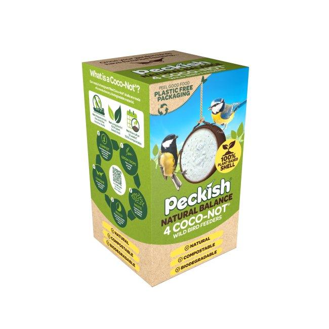 Peckish Nat Bal Coco-Not Feeder 4pk - North East Pet Shop Peckish