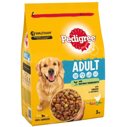 Pedigree Adult Poultry & Veg 3x3kg - North East Pet Shop Pedigree