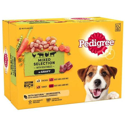 Pedigree Pch Real Meals Gravy 4x12x100g - North East Pet Shop Pedigree