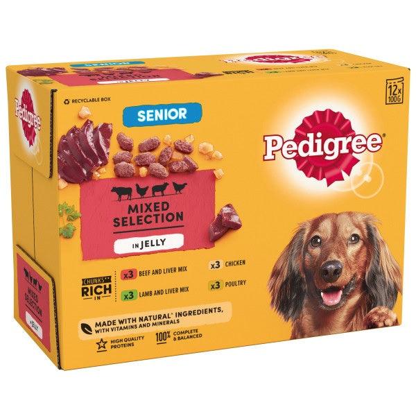 Pedigree Pch Senior Jelly 4x12x100g - North East Pet Shop Pedigree