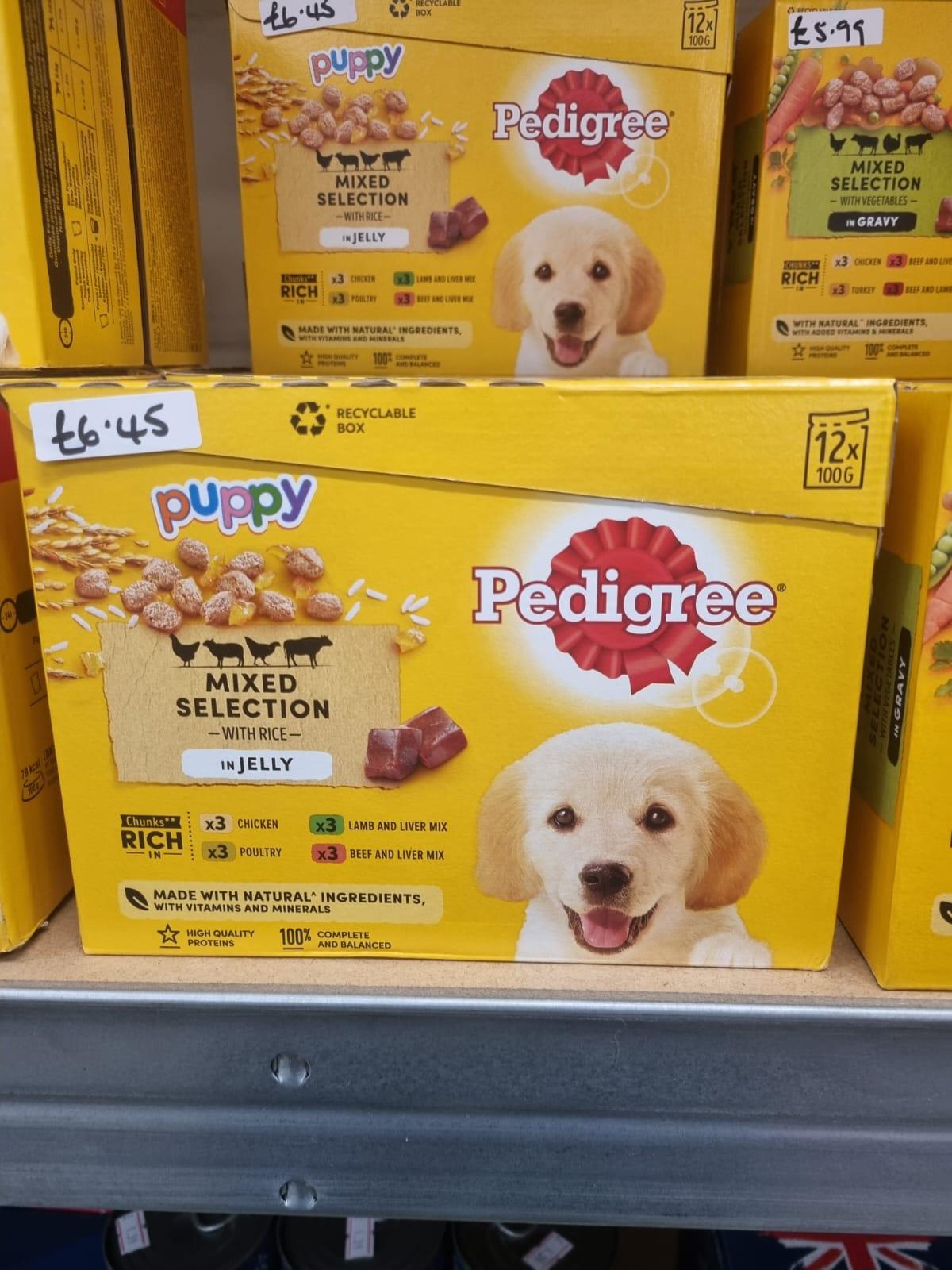 Pedigree Puppy Wet Dog Food Pouches Mixed in Jelly 12pk, 100g - North East Pet Shop Pedigree