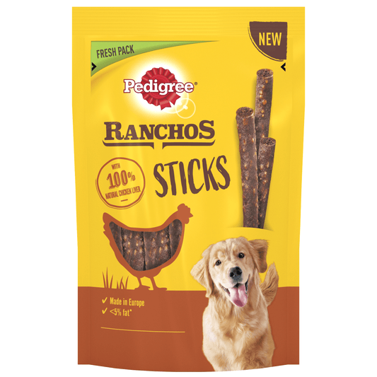 Pedigree Ranchos Sticks Chicken 10x60g - North East Pet Shop Pedigree