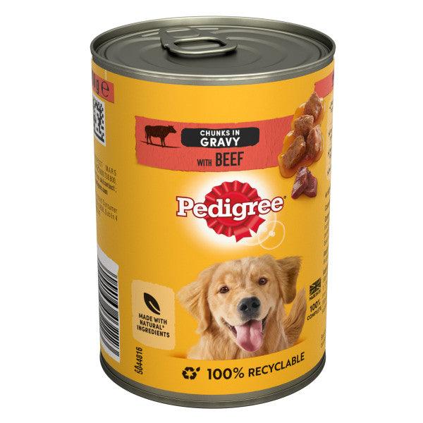 Pedigree Tins Beef CIG 12x400g - North East Pet Shop Pedigree