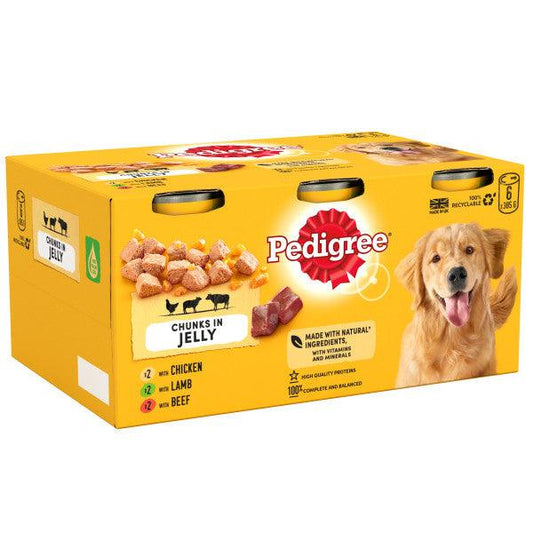 Pedigree Tins Mixed CIJ 4x6x385g - North East Pet Shop Pedigree