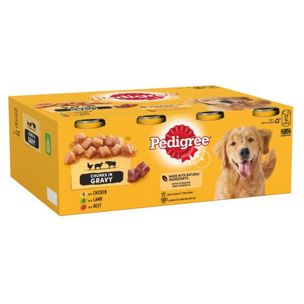 Pedigree Tins Mixed In Gravy 2x12x400g - North East Pet Shop Pedigree