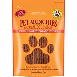 Pet Munchies 100% Natural Duck & Sweet Potato Dental Sticks - North East Pet Shop Pet Munchies